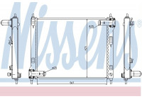 Radiator, engine cooling 67370 Nissens