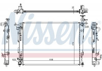 Radiator, engine cooling 67466 Nissens
