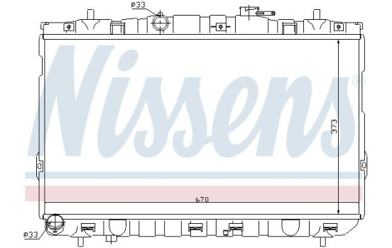Radiator, engine cooling 67467 Nissens, Image 2