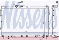 Radiator, engine cooling 67474 Nissens