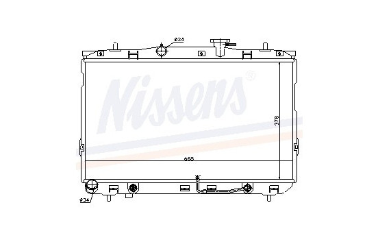 Radiator, engine cooling 67489 Nissens