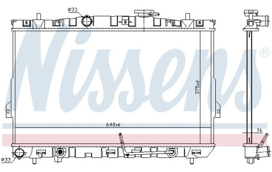Radiator, engine cooling 67493 Nissens, Image 6