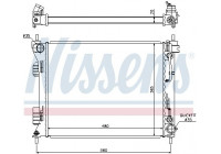 Radiator, engine cooling 675002 Nissens