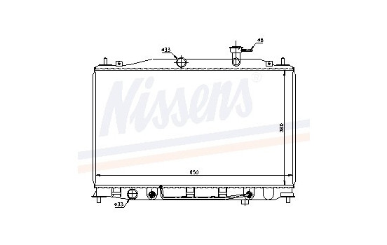 Radiator, engine cooling 67503 Nissens