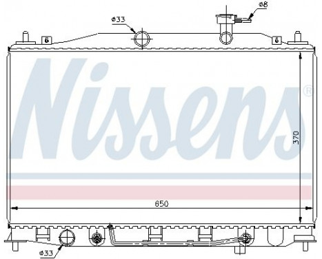 Radiator, engine cooling 67503 Nissens, Image 2