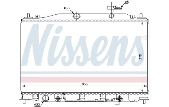 Radiator, engine cooling 67503 Nissens, Image 2