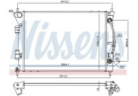 Radiator, engine cooling 675039 Nissens