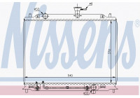 Radiator, engine cooling 67504 Nissens