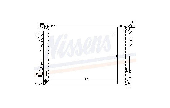 Radiator, engine cooling 67507 Nissens