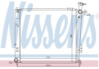 Radiator, engine cooling 67518 Nissens