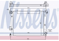 Radiator, engine cooling 67549 Nissens