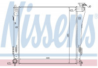 Radiator, engine cooling 67551 Nissens