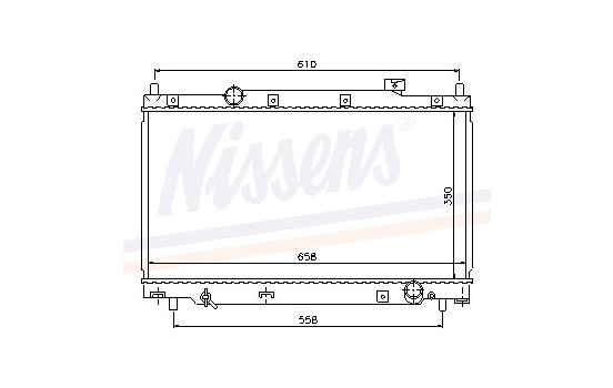 Radiator, engine cooling 68114 Nissens
