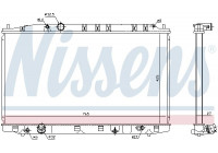 Radiator, engine cooling 68137 Nissens