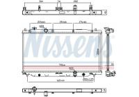 Radiator, engine cooling 681394 Nissens