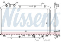 Radiator, engine cooling 68147 Nissens