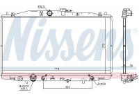 Radiator, engine cooling 68152 Nissens