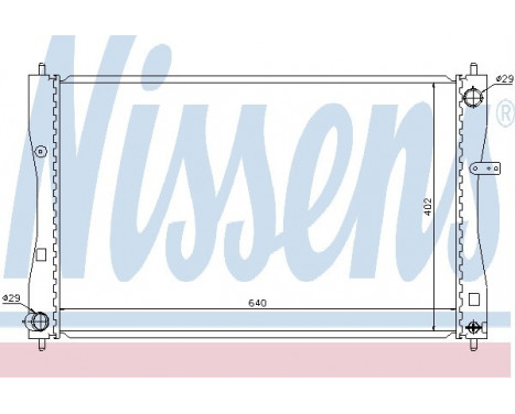 Radiator, engine cooling 68184 Nissens