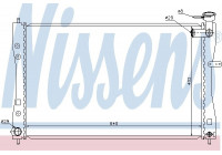 Radiator, engine cooling 68185 Nissens