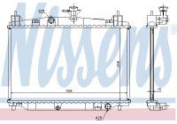 Radiator, engine cooling 68504 Nissens