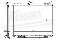 Radiator, engine cooling 68709A Nissens