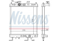 Radiator, engine cooling 687141 Nissens