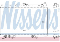 Radiator, engine cooling 68725 Nissens