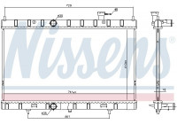 Radiator, engine cooling 68789 Nissens