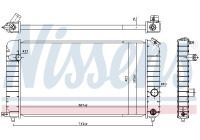 Radiator, engine cooling 691953 Nissens