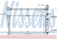 Radiator, engine cooling 69215 Nissens
