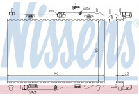 Radiator, engine cooling 69233 Nissens