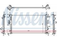 Radiator, engine cooling 69237 Nissens