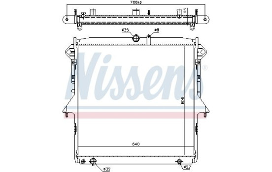 Radiator, engine cooling 69246 Nissens