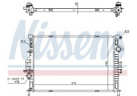 Radiator, engine cooling 69249 Nissens