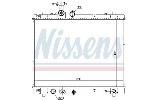 Radiator, engine cooling 69402 Nissens