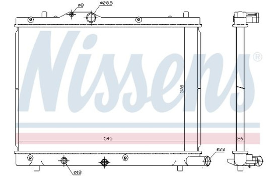 Radiator, engine cooling 69404 Nissens