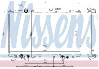 Radiator, engine cooling 69477 Nissens