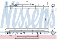 Radiator, engine cooling 69482 Nissens