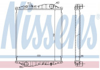 Radiator, engine cooling 69602A Nissens