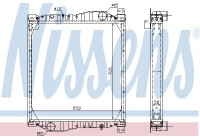 Radiator, engine cooling 69606A Nissens