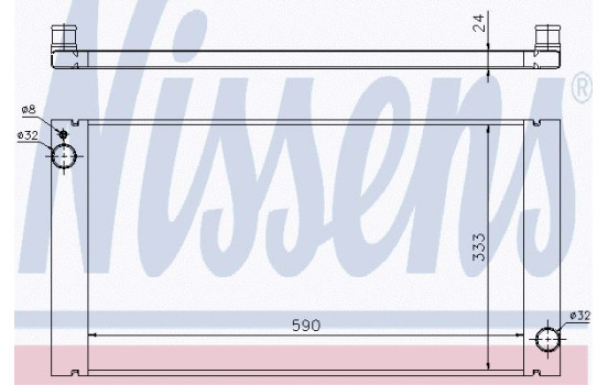 Radiator, engine cooling 69705 Nissens