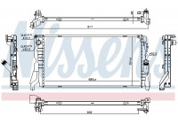 Radiator, engine cooling 69708 Nissens