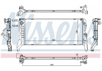 Radiator, engine cooling 69711 Nissens