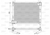 Radiator, engine cooling 701583 Valeo