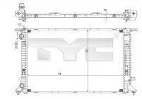 Radiator, engine cooling 702-0036 TYC
