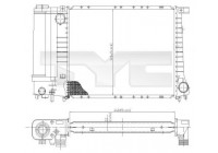 Radiator, engine cooling 703-0003 TYC