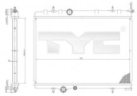 Radiator, engine cooling 705-0028 TYC