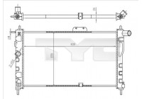 Radiator, engine cooling 706-0018 TYC