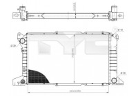 Radiator, engine cooling 710-0053 TYC