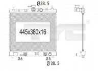 Radiator, engine cooling 724-1014 TYC